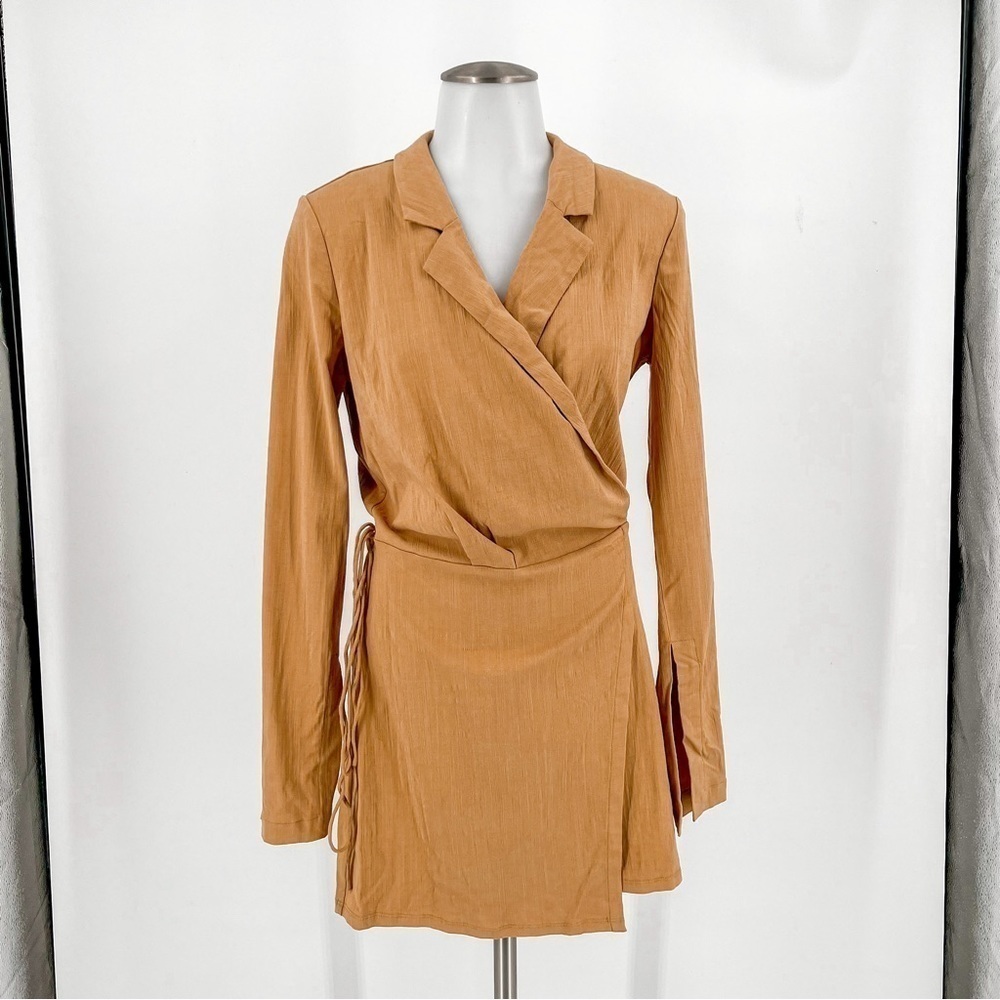NWT Free People KHAKI Helena Wrap Dress